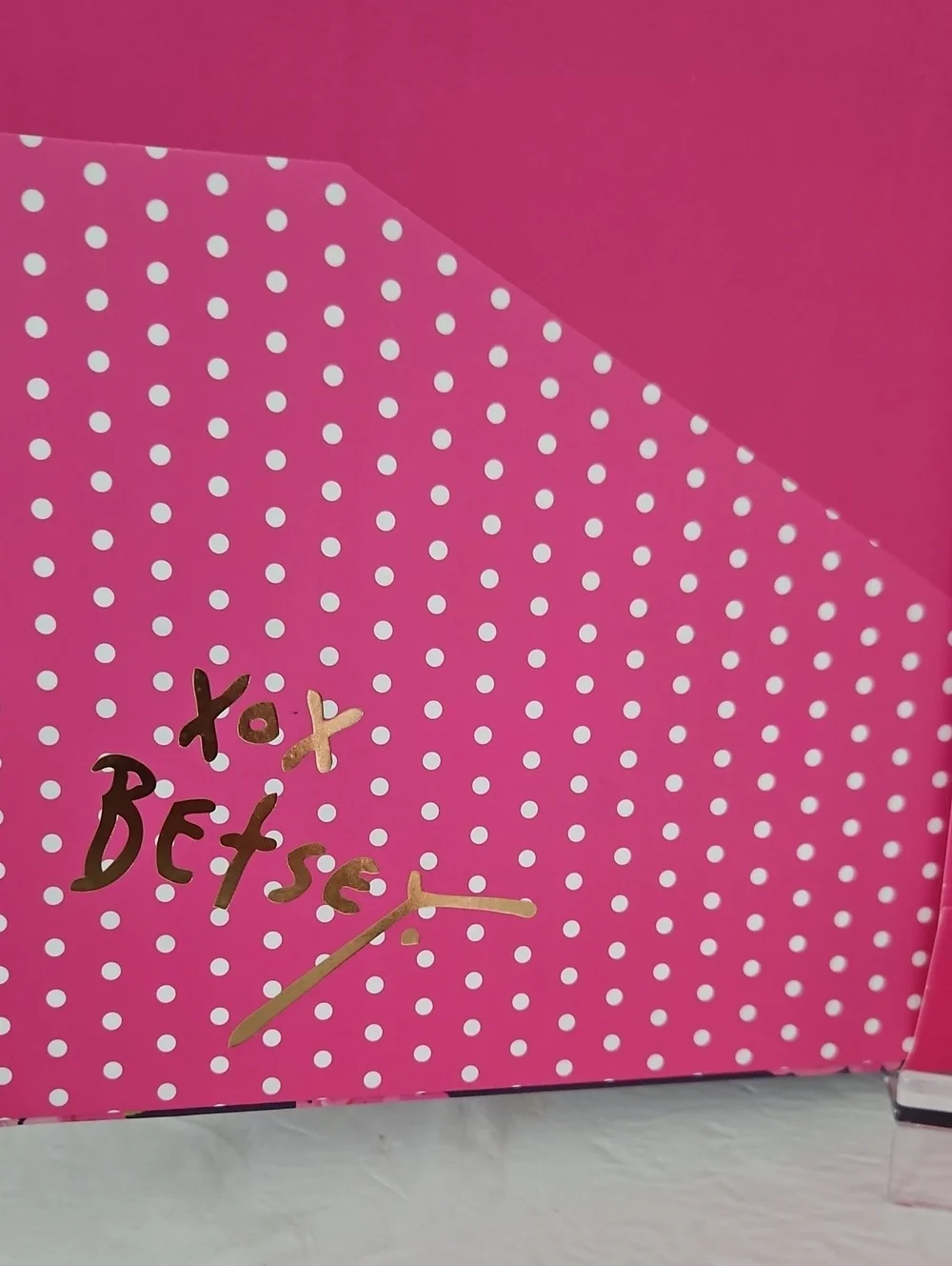 Betsey Johnson Purple Floral Clipboard Notebook with Pink Roses and Gold Accents